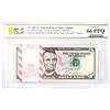 Image 1 : Pack of 2017A $5 Federal Reserve STAR Notes Atlanta Fr.1998-F* PCGS Gem UNC 66PPQ