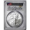 Image 1 : 2023 $1 American Silver Eagle Coin PCGS MS70 First Day of Issue Damstra Signature