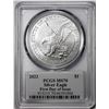 Image 2 : 2023 $1 American Silver Eagle Coin PCGS MS70 First Day of Issue Damstra Signature