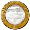 Image 3 : .999 Silver Riverboat Reno, Nevada $10 Casino Limited Edition Gaming Token