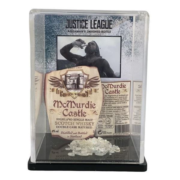 Justice League (2017) - Aquaman Smashed Whiskey Bottle and Labels