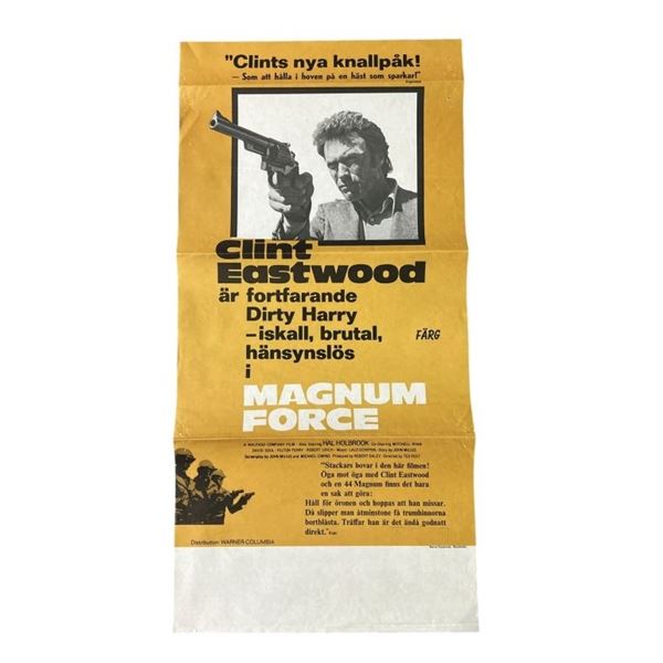 Magnum Force (1973) - Swedish Poster (12 1/2" x 25 1/2")