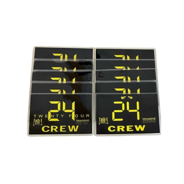 24 (2001-2010) - Set of 10 ID Crew Badges