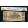 Image 1 : 1863 $1 First Issue Montgomery AL Obsolete PCGS 20