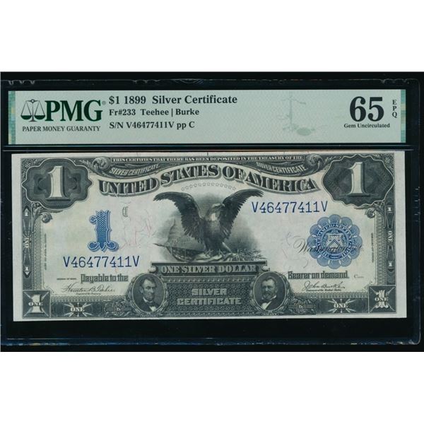 1899 $1 Black Eagle Silver Certificate PMG 65EPQ