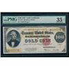 Image 1 : 1922 $100 Gold Certificate PMG 35NET