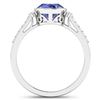 Image 4 : 14KT White Gold 1.41ctw Tanzanite and Diamond Ring