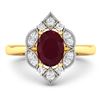 Image 3 : 14KT Yellow Gold 1.5ctw Ruby and Diamond Ring