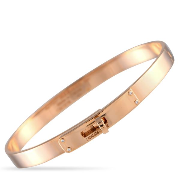 Hermes Kelly 18K Rose Gold Bracelet