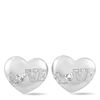 Image 1 : Chopard 18K White Gold Diamond Heart Earrings