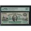 Image 1 : 1872 $50 Columbia SC Obsolete PMG 67EPQ