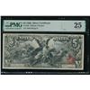 Image 1 : 1896 $5 Educational Silver Certificate PMG 25