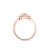 Image 4 : 14KT Rose Gold 1.41ct Morganite and Diamond Ring