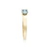 Image 4 : 14KT Yellow Gold 1.26ctw Blue Diamond Ring