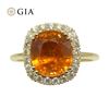 Image 1 : Dazzling 4.23 Ct GIA Certified Natural Garnet Ring