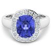 Image 3 : 14KT White Gold 2.9ct Tanzanite and Diamond Ring