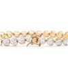 Image 2 : Plated 18KT Yellow Gold Diamond Bracelet