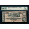 Image 1 : 1864 $10 T-68 Confederate PMG 64EPQ