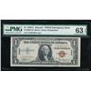 Image 1 : 1935A $1 Hawaii Silver Certificate PMG 63EPQ