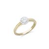 Image 2 : 14KT Yellow Gold 0.24ctw Diamond Ring