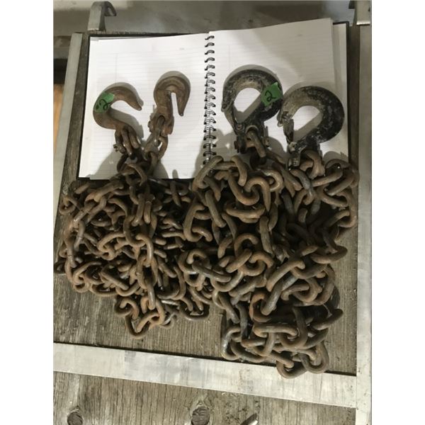 2-13'/14' Chains good hooks