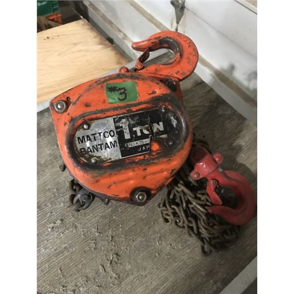 1-Ton Matteo Chain hoist