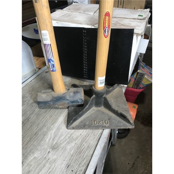 Tamper + 12 sledge hammer - like New