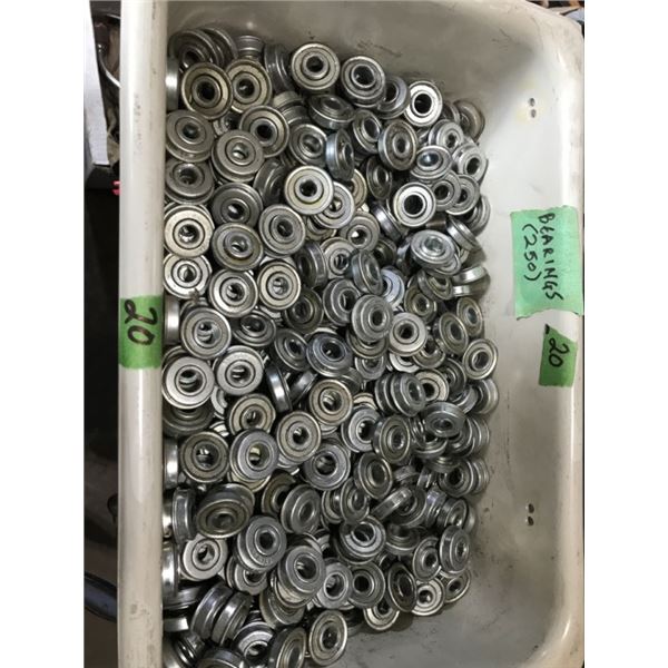 Bin with 250 New Bearings