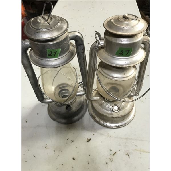 2 Large Barn Lanterns Marshells + McClary