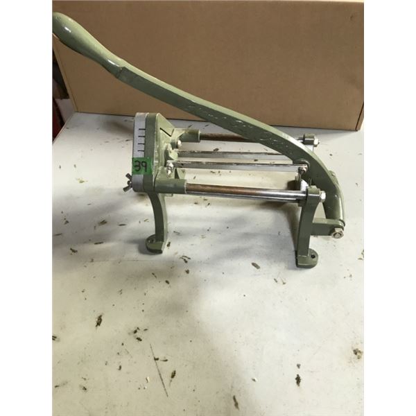 Large cast iron French Fry Cutter