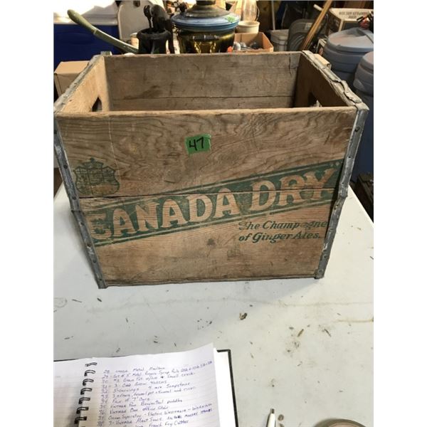 Wood Canada Dry Pop Crate