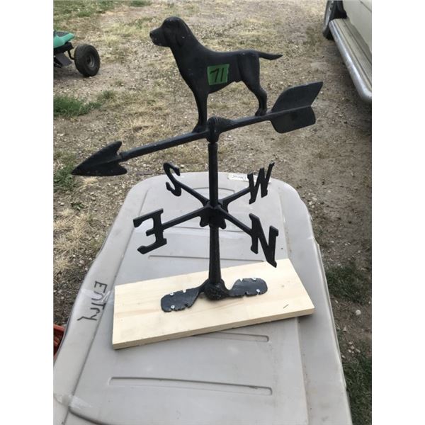 Vintage weather vane - retriever