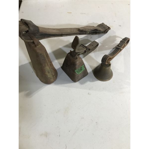 Antique Bells with straps One  is brass