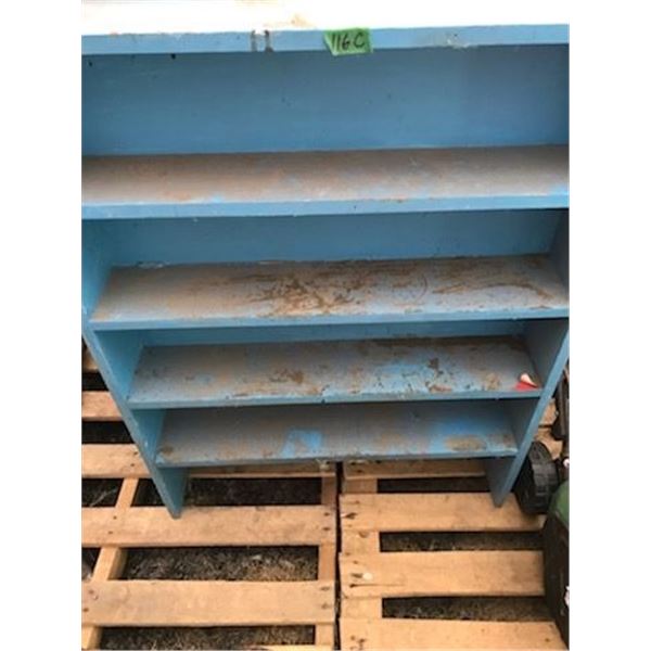 1 Blue Wood Shelf