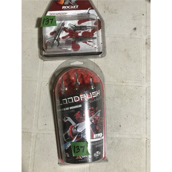 2 sets Broad heads. New Never opened