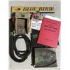 Image 1 : Box with Vintage Bull whip, 8 Blue bird Bus