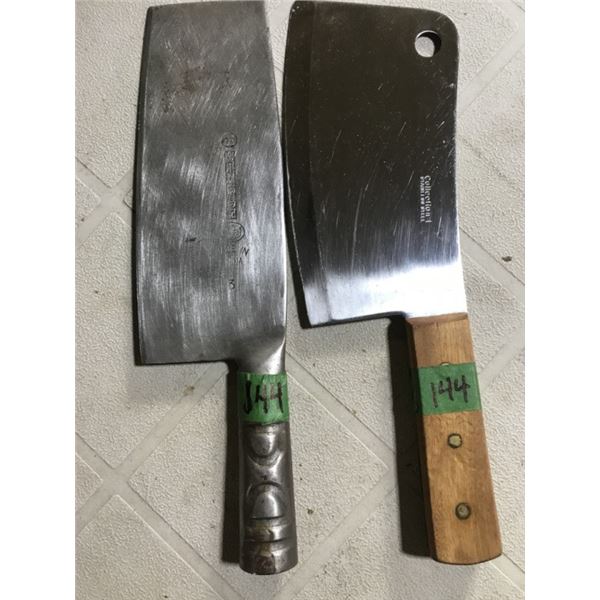 2-Vintage Cleavers - with maker's Marks