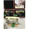 Image 1 : 2 collector knives in wood case + Alaskan ULU