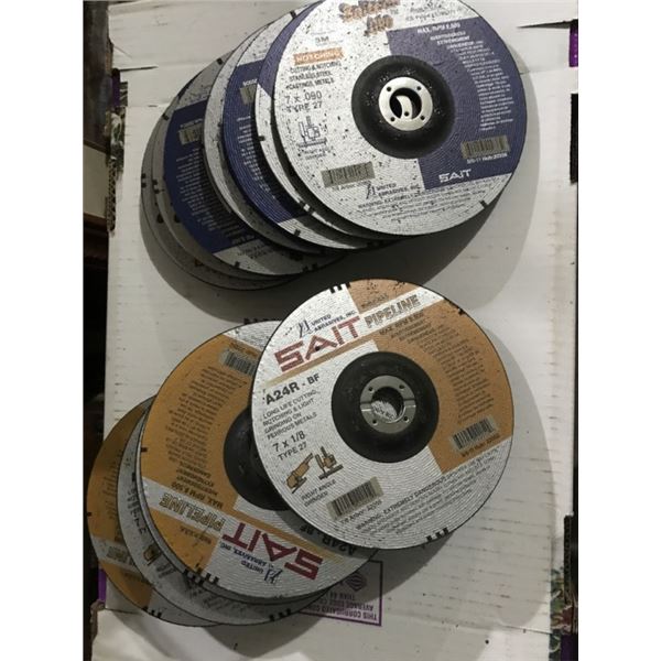 2 Boxes Grinding Discs 7" - 16-7x.090, 19-7x1/8"