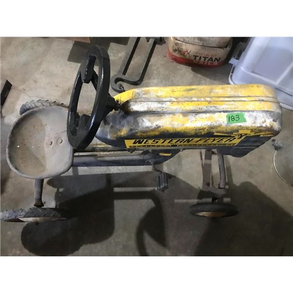 Western Flyer Pedal Tractor all original