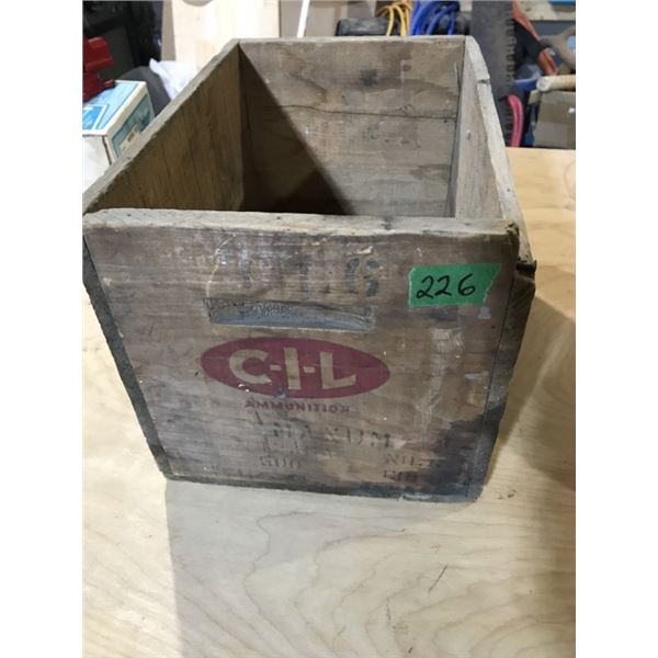 Antique ClL Ammunition Wood Crate