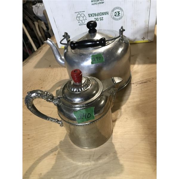Large kettle like New condition, + Unique tea pot