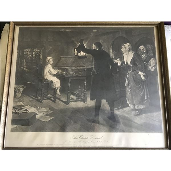 Framed, Print "The Child Handel"