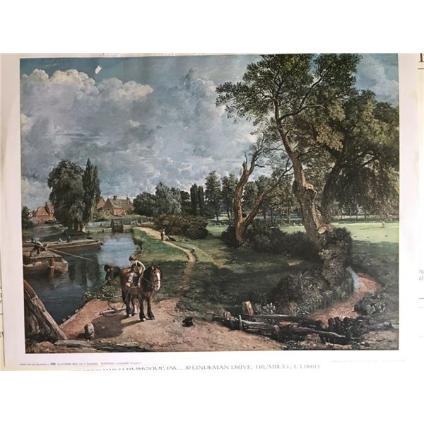 Signed Print Horse Pulled Ferry