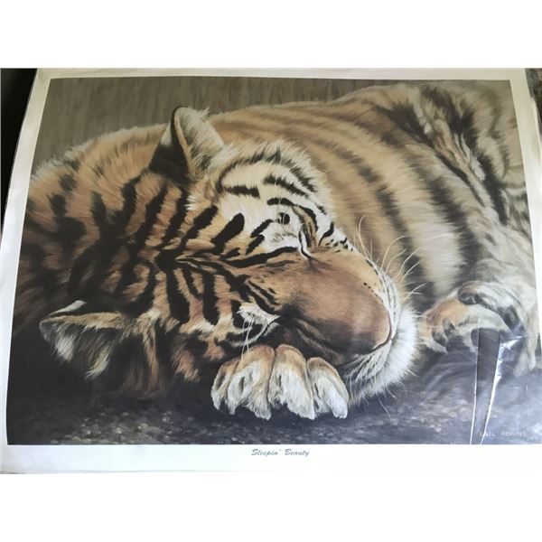 Signed, Print: "Sleepin Beauty"