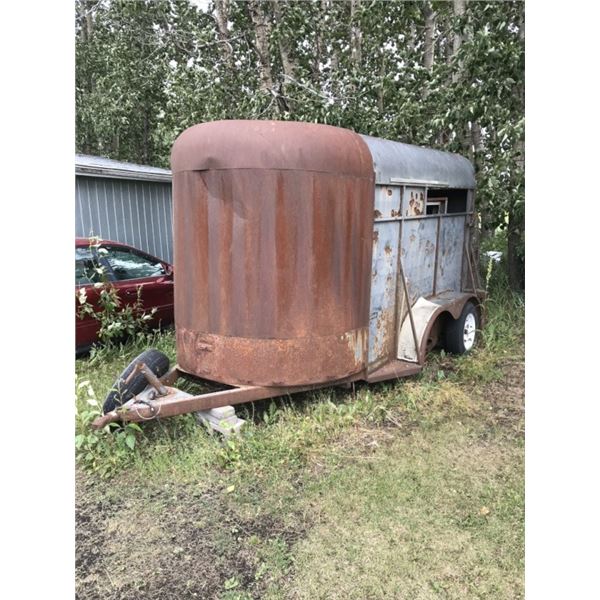 Stock Trailer No Tires On Front Axle