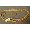 Image 1 : 22" rope gold necklace (241)