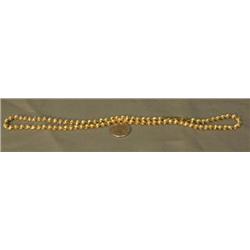 Gold twisted 23" necklace (241)