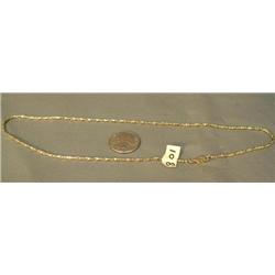 14K 20" gold necklace  (241)