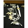 Image 1 : Lot of rhinestone jewelry - pins, earrings, etc.(241)